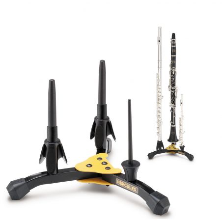 Support triple pour clarinette, flûte traversière et piccolo