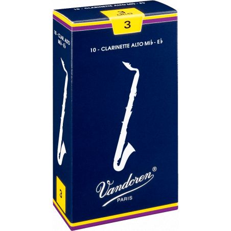 Anches de clarinette alto Vandoren Traditionnelles, Force 1.5