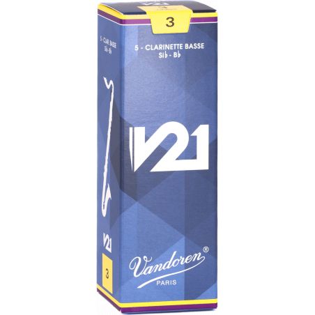 Anches de clarinette basse Vandoren V21, Force 2.5